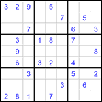 Судоку 9х9 #2982 средний