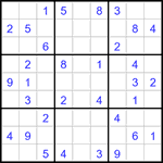 Судоку 9х9 #2985 средний