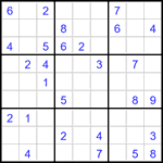 Судоку 9х9 #2986 средний