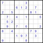 Судоку 9х9 #2988 средний