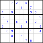Судоку 9х9 #2992 средний