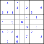 Судоку 9х9 #2998 средний