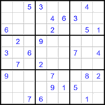 Судоку 9х9 #3000 средний