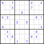 Судоку 9х9 #2978 трудный