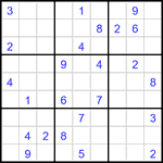 Судоку 9х9 #2982 трудный