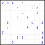 Судоку 9х9 #2983 трудный