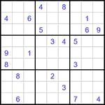 Судоку 9х9 #2968 очень трудный