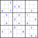 Судоку 9х9 #2969 очень трудный