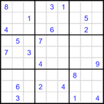 Судоку 9х9 #2970 очень трудный