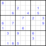 Судоку 9х9 #2972 очень трудный