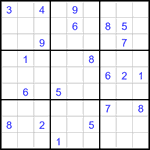 Судоку 9х9 #2973 очень трудный