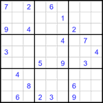 Судоку 9х9 #2974 очень трудный