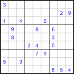 Судоку 9х9 #2977 очень трудный