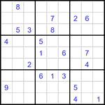 Судоку 9х9 #2978 очень трудный