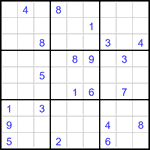 Судоку 9х9 #2985 очень трудный