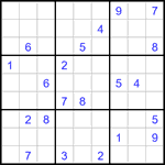 Судоку 9х9 #2990 очень трудный