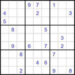 Судоку 9х9 #2991 очень трудный