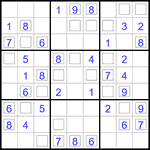 Судоку “Дуэт” 9х9 #2 легкий