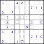 Судоку “Дуэт” 9х9 #3 средний