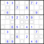 Судоку “Дуэт” 9х9 #6 средний