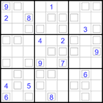 Судоку “Дуэт” 9х9 #1 трудный