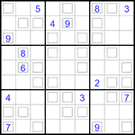 Судоку “Дуэт” 9х9 #6 трудный