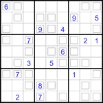 Судоку “Дуэт” 9х9 #1 очень трудный