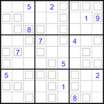 Судоку “Дуэт” 9х9 #2 очень трудный