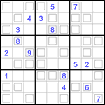 Судоку “Дуэт” 9х9 #3 очень трудный