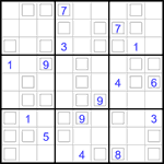 Судоку “Дуэт” 9х9 #5 очень трудный