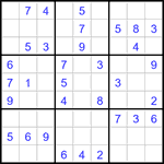 Судоку 9х9 #3031 легкий