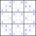 Судоку 9х9 #3033 легкий