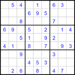 Судоку 9х9 #3041 легкий