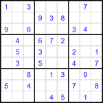 Судоку 9х9 #3043 легкий