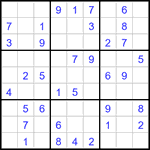 Судоку 9х9 #3050 легкий