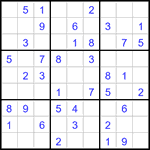 Судоку 9х9 #3056 легкий