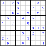 Судоку 9х9 #3004 средний