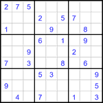 Судоку 9х9 #3005 средний