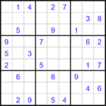 Судоку 9х9 #3009 средний