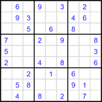 Судоку 9х9 #3011 средний