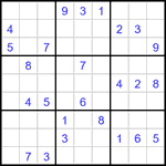 Судоку 9х9 #3013 средний