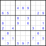 Судоку 9х9 #3015 средний