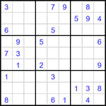 Судоку 9х9 #3018 средний