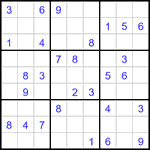 Судоку 9х9 #3020 средний