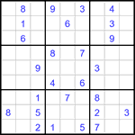 Судоку 9х9 #3024 средний