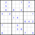 Судоку 9х9 #3002 трудный