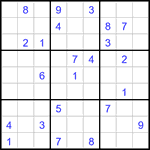 Судоку 9х9 #3006 трудный