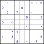 Судоку 9х9 #3024 трудный