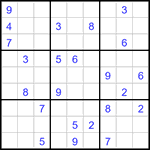Судоку 9х9 #3026 трудный