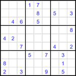 Судоку 9х9 #2996 очень трудный